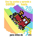 Une los puntos y aprende a contar hasta 20 - para niños de 3 - 4 años: Libro de actividades preescolares para aprender los números del 1 al 20