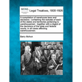 A compilation of warehouse laws and decisions: containing the statutes of each of the states and territories pertaining to warehousemen: together with