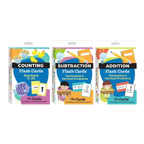 Math Flash Cards 3-Deck Set