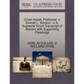 Orren Hulett, Petitioner, V. Emmitt L. Brinson. U.S. Supreme Court Transcript of Record with Supporting Pleadings