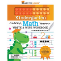 Ready to Learn Kindergarten Math Write & Wipe Workbook with Popper