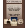 Paul N. Hankish V. United States. U.S. Supreme Court Transcript of Record with Supporting Pleadings