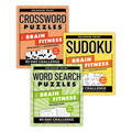 Brain Fitness Puzzle Games Variety Pack: Enlarged Print Sudoku, Crosswords, Word Search