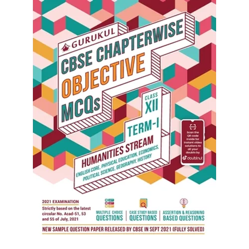 Chapterwise Objective MCQs Humanities Book for CBSE Class 12 Term I Exam