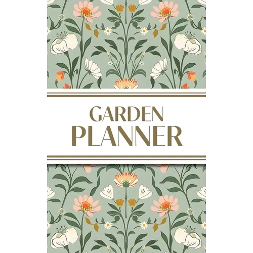 Garden Planner (Cottagecore Spring Mirrored Pattern): 6"x9" Hardcover Yearly Garden Planning Journal with Layout Grids, Plant Inventory, Seed & Treatm