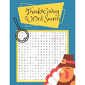 Thanksgiving Word Search: Thanksgiving Word Search Large Print for Kids and Adults. Thanksgiving Activity Book for Kids and Adults. Large-Print