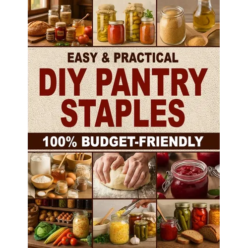 Easy & Practical DIY Pantry Staples: 100% Budget-Friendly Homemade Staples Made from Scratch to Shop Only Once a Month, Stock Up for Long-Term Storage