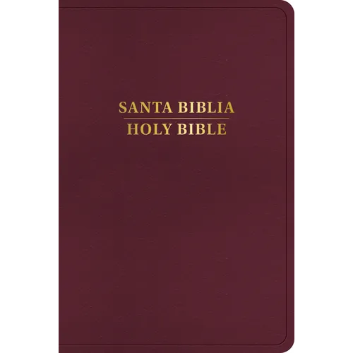 Rvr 1960/KJV Biblia Bilingüe, Borgoña Imitación Piel (Edición 2024)