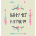 First birthday guest book (Hardcover): Birthday guest book, first birthday book, party and birthday celebrations decor, memory book, 1st birthday, hap