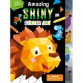Amazing Shiny Sticker Art: Create and Color 12 Mosaics!