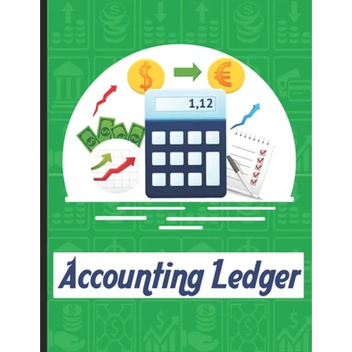 accounting ledgers for bookkeeping: Accounting General Ledge, sustained and long lasting tracking and record keeping Size:8.5"x11" in 100