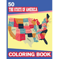 50 The State of America Coloring books: National parks of the usa childrens book States activity book maps