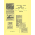 Genealogical Events from Newspapers for Crawford, Vernon and Grant Counties, Wisconsin, 1870-1901