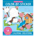 Calming Creations Large Print Color-By-Sticker Book