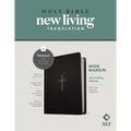NLT Wide Margin Bible, Filament Enabled (Hardcover Leatherlike, Black Cross, Red Letter)