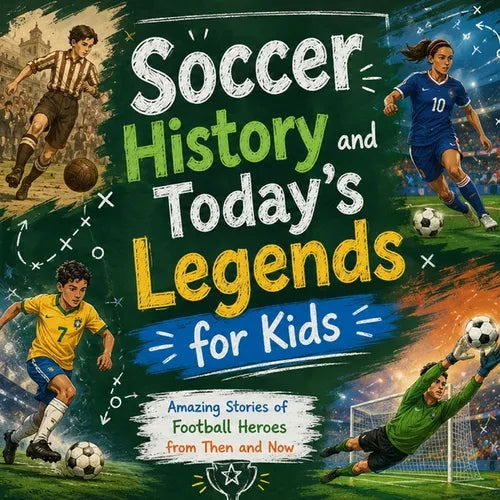 Soccer History and Today's Legends for Kids; Amazing Stories of Football Heroes from Then and Now