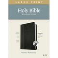KJV Large Print Thinline Reference Bible, Filament Enabled Edition (Red Letter, Leatherlike, Black/Onyx, Indexed)