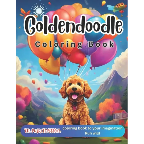 Goldendoodle coloring book: 50 fun facts about golden doodle for adult & kids
