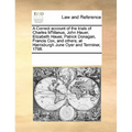 A Correct Account of the Trials of Charles M'Manus, John Hauer, Elizabeth Hauer, Patrick Donagan, Francis Cox, and Others; At Harrisburgh June Oyer an