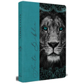 Biblia Rvr 1960 Letra Grande, Tamaño Manual, Tapa Dura de Tela León Aguamarina / Spanish Bible Rvr 1960 Handy Size Large Print Hardcover Cloth Lion Aq