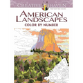 Creative Haven American Landscapes Color by Number Coloring Book