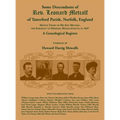 Some Descendants of Rev. Leonard Metcalf of Tatterford Parish, Norfolk, England