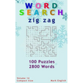 Word Search: Zig Zag, 100 Puzzles, 2800 Words, Volume 14, Compact 5"x8" Size