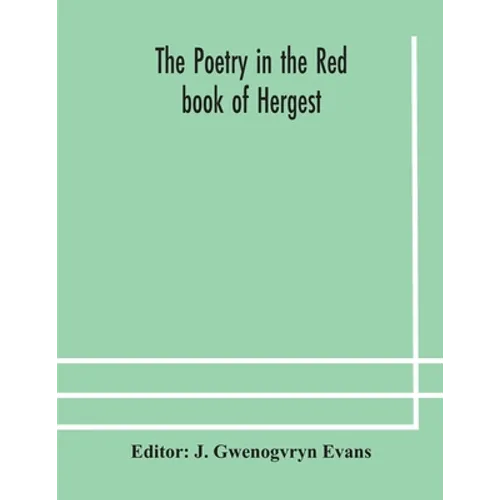 The Poetry In The Red Book Of Hergest