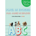 Papel de Escribir: Para niños (Con lineas Edición tamaño Gigante).