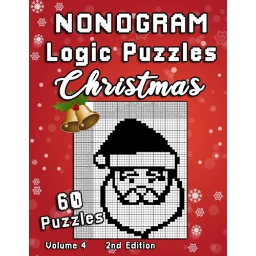 Christmas Nonogram Logic Puzzles: Challenging Chrsitmas Holidays Hanjie puzzle collection with japanese picture riddles. Fun brain teaser for everyone
