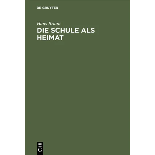 Die Schule ALS Heimat