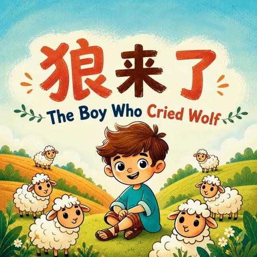 The Boy Who Cried Wolf: Class Aesop's Fable Story for Kids in English, Chinese, and Pinyin
