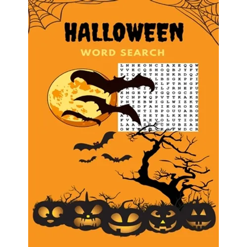 Halloween Word Search: Large Print Word Search Book For Adults, Activity Book with Answer Keys, Large Print Word Search Book Large Print Hall