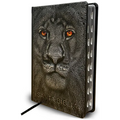Biblia Rvr 1960 Letra Grande León de Judá Edición Especial Plata Con Índice Y Canto Negro / Spanish Bible Rvr 1960 Large Print Imitation Leather Lion