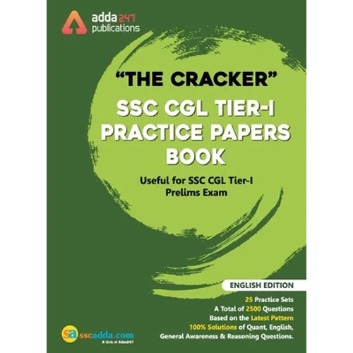 The Cracker SSC CGL Tier I Practice Papers Book ( In English Printed Edition)