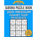 Sudoku Puzzle Book 200 MEDIUM Giant Size Puzzles: One Gigantic Large Print Puzzle Per Letter Size Page
