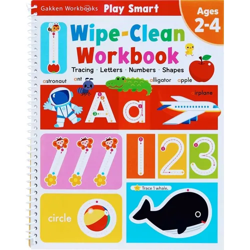 Play Smart Wipe-Clean Workbook: Ages 2-4: Tracing, Letters, Numbers, Shapes