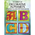 Decorative Alphabets Stained Glass Pattern Book