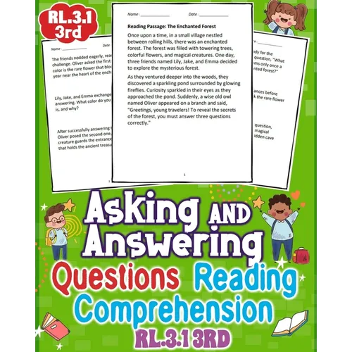 Asking and Answering Questions Reading Comprehension - RL3.1 3rd Grade: Dive into effective methods for improving reading skills in 3rd grade with eng