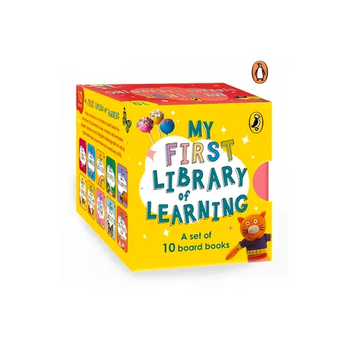 My First Library of Learning: Box Set, Complete Collection of 10 Early Learning Board Books for Super Kids, 0 to 3 Abc, Colours, Opposites, Numbers, A