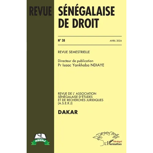 Revue Sénégalaise de Droit N° 38