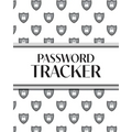XL Large Print Password Tracker (Lock Shield Gray): 8"x10" 450+ Alphabetical Password Logbook for Easy Organization; Perfect for Seniors with its 16 p