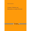 Company Valuation and Information in Analyst Forecasts