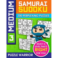 Medium Samurai Sudoku: 200 Perplexing Puzzles