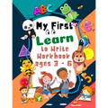 My First Learn to Write Workbook ages 3 - 6: pre k learning activities trace and coloring for Kids ages 3 + lines, shapes and numbers pen control pres
