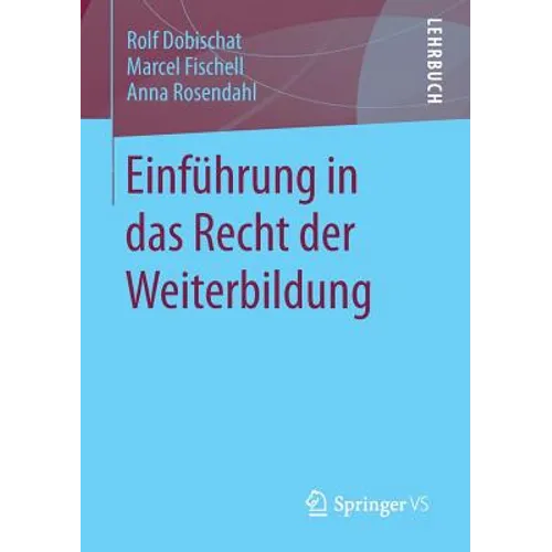 Einführung in Das Recht Der Weiterbildung