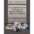U.S. Supreme Court Transcript of Record Allgeyer V. State of Louisiana