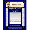 999 Pick 3 Lottery Players Club Volume 3: Featuring SD-ZERO-NR GROUPER Strategy and 2 Lottery Charts