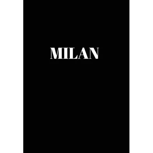 Milan: Hardcover Black Decorative Book for Decorating Shelves, Coffee Tables, Home Decor, Stylish World Fashion Cities Design