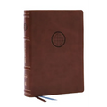 Life in Christ Bible: Discovering, Believing, and Rejoicing in Who God Says You Are (Nkjv, Brown Leathersoft, Thumb Indexed, Red Letter, Comfort Print